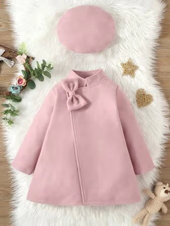 Young Girl Bow Front Overcoat
