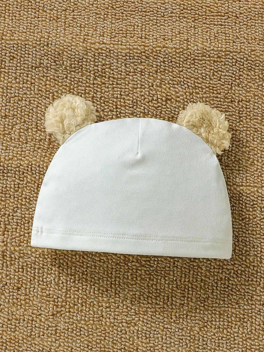 Conjunto de pijama com colete e macacão com pés e chapéu para bebé menina