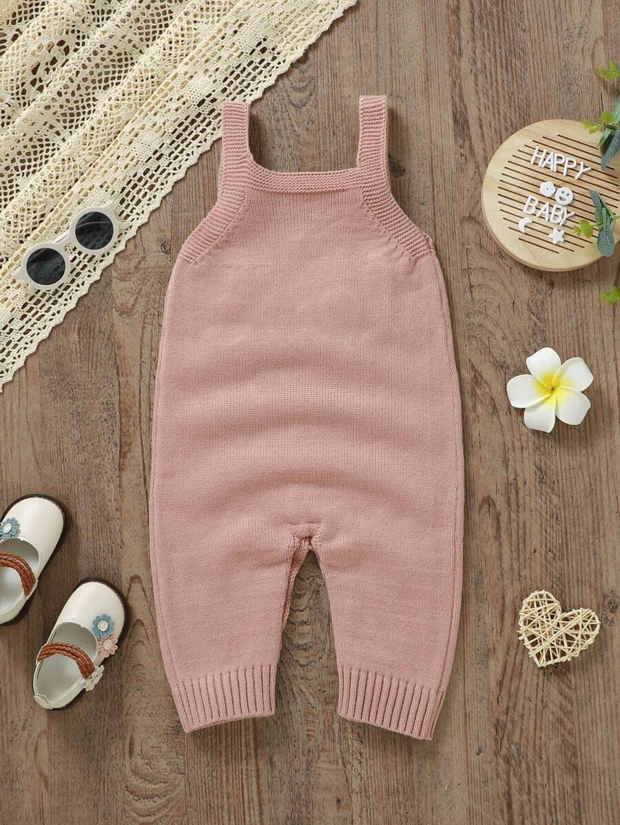 Vintaside Kids Baby Girl Letter Embroidered Sweater Bodysuit